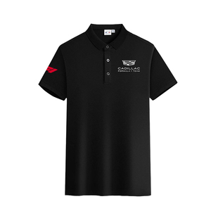 2026新款凯迪拉克F1车队周边短袖男士纪念赛车服运动POLO衫衣服