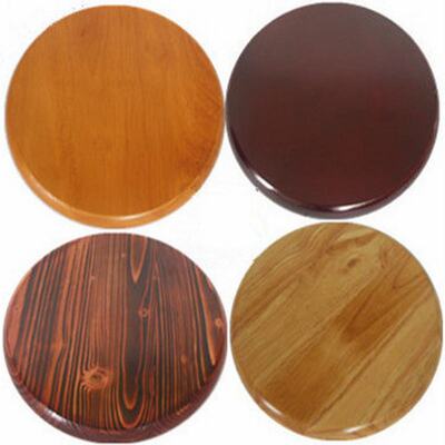 橡胶木圆凳面板碳化黑色30cm