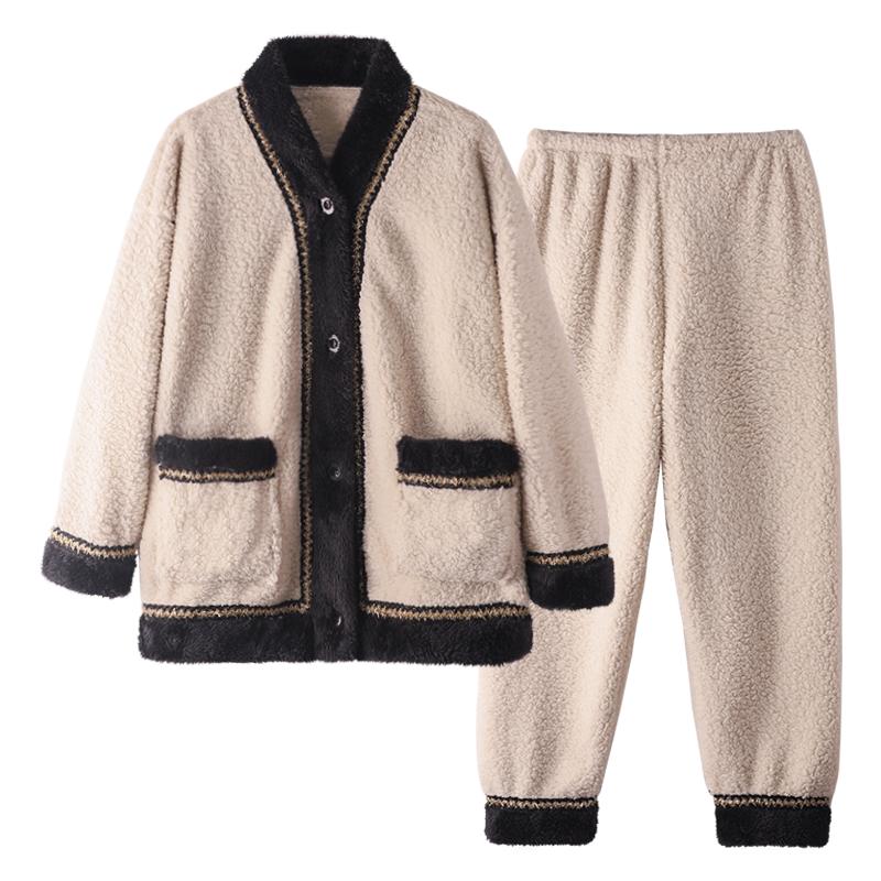 2024年新款珊瑚绒秋冬天家居服