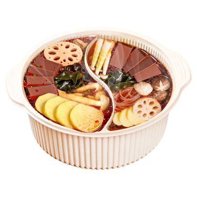 女同桌超大鸳鸯锅自热火锅