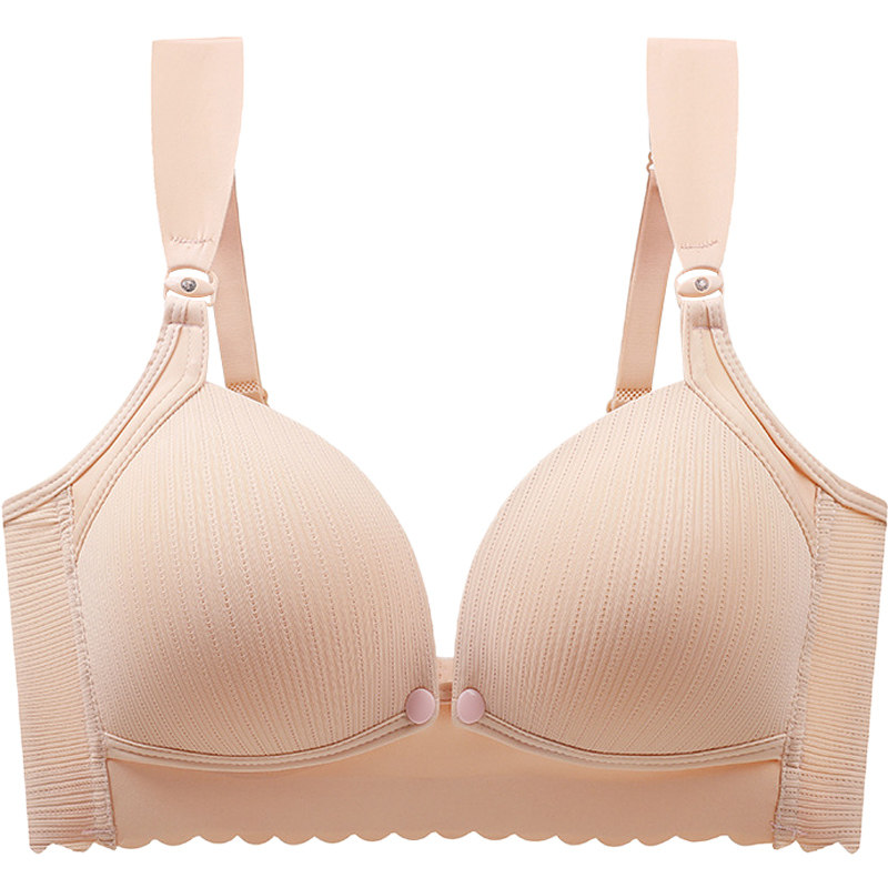 防下垂聚拢前开扣喂奶哺乳内衣