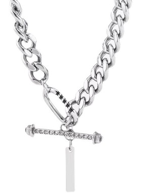 sunshine欧美钛钢狼牙吊坠男