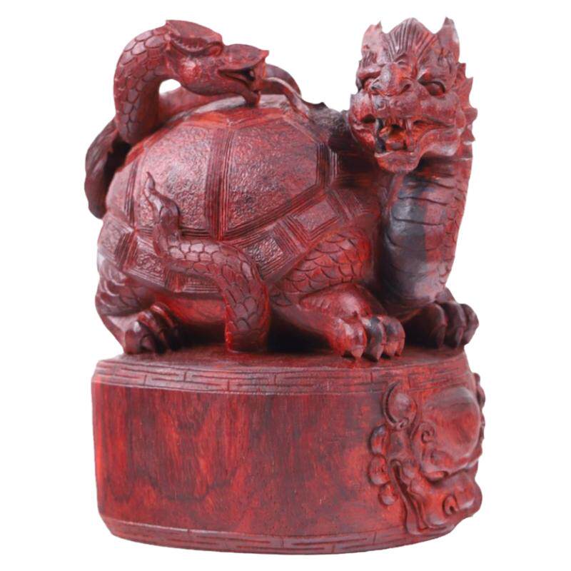 印度小叶紫檀四大神兽摆件工艺品