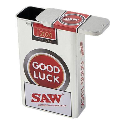 20支装推拉烟盒马口铁烟盒滑盖