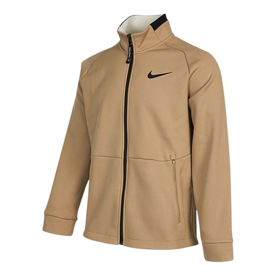 Nike耐克外套男冬新款加绒保暖卡其色立领跑步运动外套DM5941-247