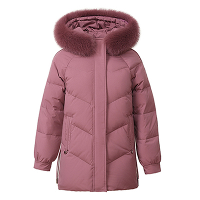 雪中飞羽绒服女中长款加厚中年妈妈50多岁洋气冬季外套2025新款