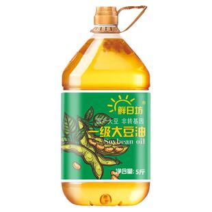 农家自榨一级大豆油5斤黄豆油东北大豆油非转基因食用油五L纯大豆