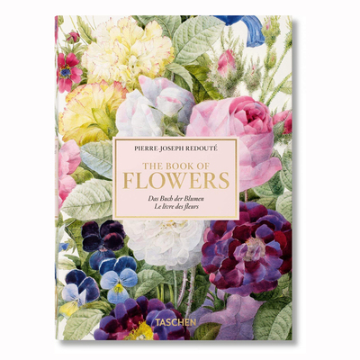预售 英文原版 taschen画册 Taschen40周年纪念版系列：Redouté Book of Flowers 雷杜德花卉插画画册 水彩画中捕捉花卉的多样性