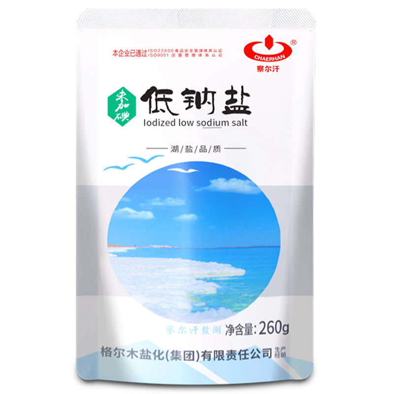 察尔汗青海低钠湖盐260g未加碘食用盐家用青藏无碘补钾生态