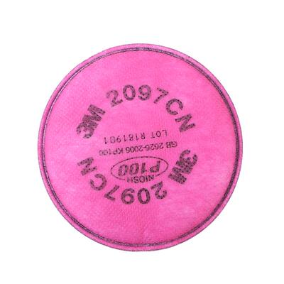 3M2097CN防尘滤棉P100过滤活性炭有机蒸气异味焊玻璃纤维