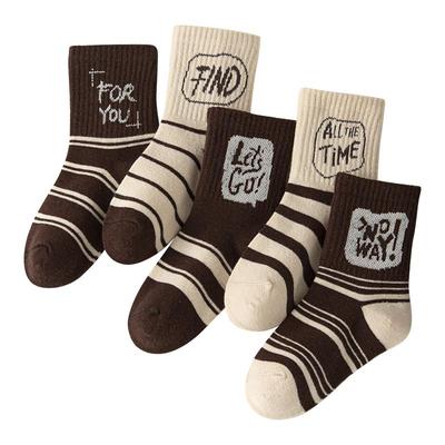 妙优童中筒袜春秋季儿童袜子