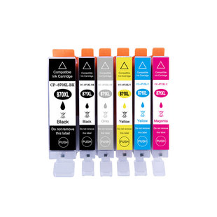 适用佳能870国产墨盒ts8080 5080 mg7780 871打印机黑色彩色墨水