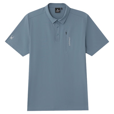 蜘蛛春夏男耐磨凉感短袖翻领POLO