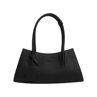 costustoot 黑色高级感立体中号手提粒面皮腋下单肩包包女