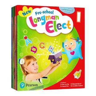 现货 New Pre-school Longman Elect1/2/3/4/5/6学生套装 新版香港培生朗文幼儿英语教辅幼儿园小班启蒙入门主课本培生少儿英语