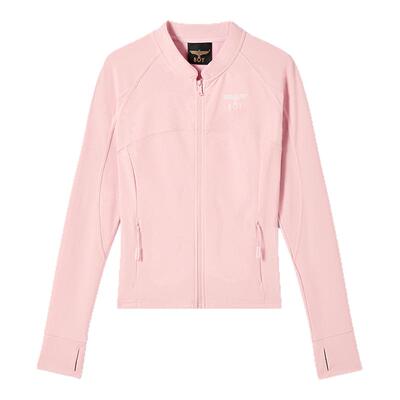 BOYLONDON时尚修身百搭立领元气粉紧身外套2026春夏女款W12902