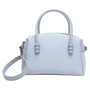 月芽儿2025新款时尚潮流百搭手提包保龄球包休闲通勤单肩斜挎女包