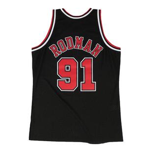 Mitchell&Ness-NBA官方复古球衣SW公牛队罗德曼97-98赛季篮球服
