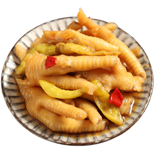 阿宏美食温州特产醋泡凤爪 醋泡泡椒酸辣醋溜凤爪去大骨凤爪250克