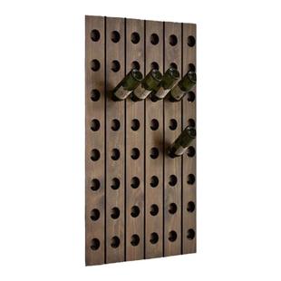 新酒窖酒吧红酒架北欧美式壁挂酒插格调创意实木复古酒架葡萄酒架