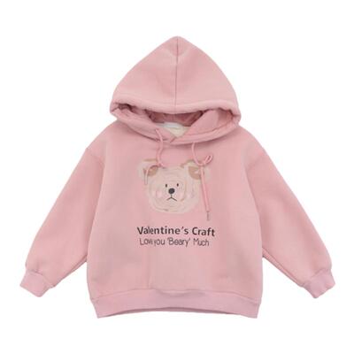 童良品女童2022冬季新款加绒卫衣