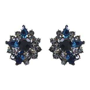 夸张个性简约复古镶钻耳钉2026款大气个性欧美气质s925银针耳环女