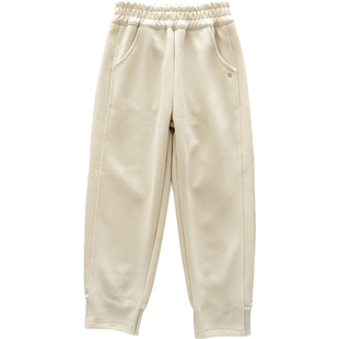 洋气童装2026春款儿童女童薄绒运动裤青少年中大童休闲卫裤校服裤