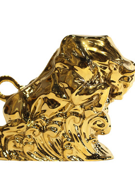 原创陶瓷镀金礼品生肖牛桌面摆件