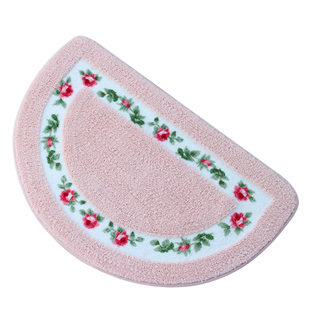 田园半圆地垫门厅垫室内卧室地毯门垫浴室吸水垫厨房防滑脚垫家用