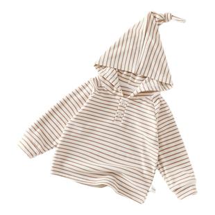 宝宝卫衣上衣纯棉薄款巫师连帽打底衫男女小童外出穿婴儿春季春装