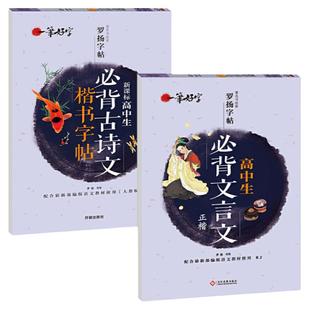 罗扬字帖一笔好字高中生必背文言文古诗文楷书字帖五年高考三年模拟学霸笔记高中语文字帖练字帖知识清单名著导读考点精炼习字帖