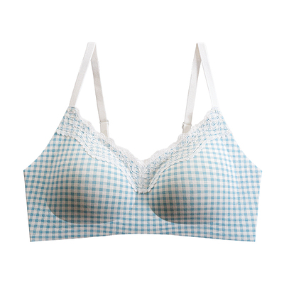 提未苏无痕碎花蕾丝小胸聚拢内衣