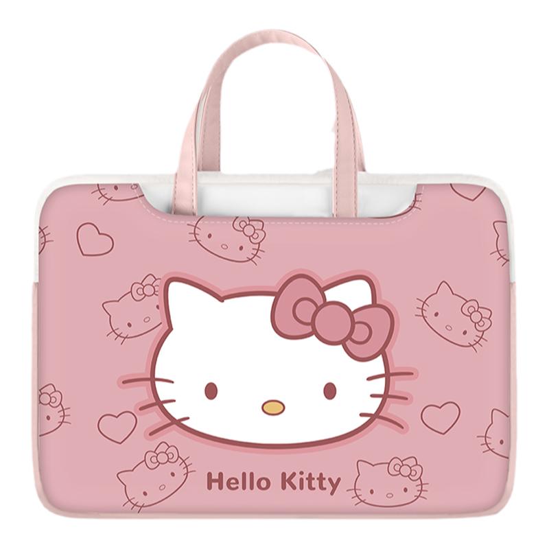 HelloKitty猫笔记本电脑包适用华为matebook苹果macbookair14寸小新13.3小米保护套15.6平