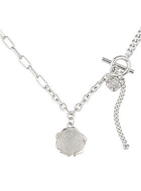 BZV氤氲玫瑰玫瑰花法式高级项链