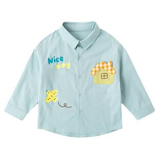 【100%棉】嘟嘟家儿童衬衫女童衣服洋气宝宝童装春秋男童上衣纯棉