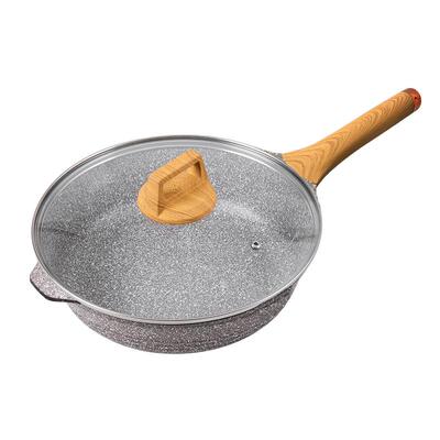 【自营】意大利SIRONI火岩甲矿物颗粒28cm不粘加深煎炒锅