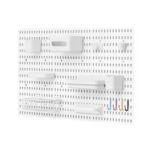 丽欧厨房洞洞板配件挂墙上置物架刀架收纳架隔板免打孔桌面木板