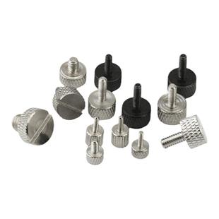 微型镜头螺钉滚花手拧紧定螺丝卡尺调节定位平头机螺钉M1.4M1.6M2