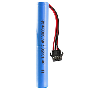 玩具枪锂电池7.4V大容量18650软弹枪11.1V水枪锦明M4斯泰迪短剑2s