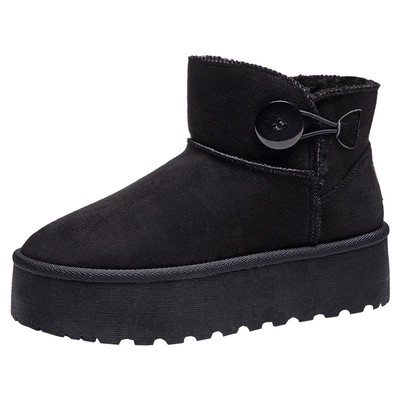 人本加绒加厚增高厚底冬季雪地靴