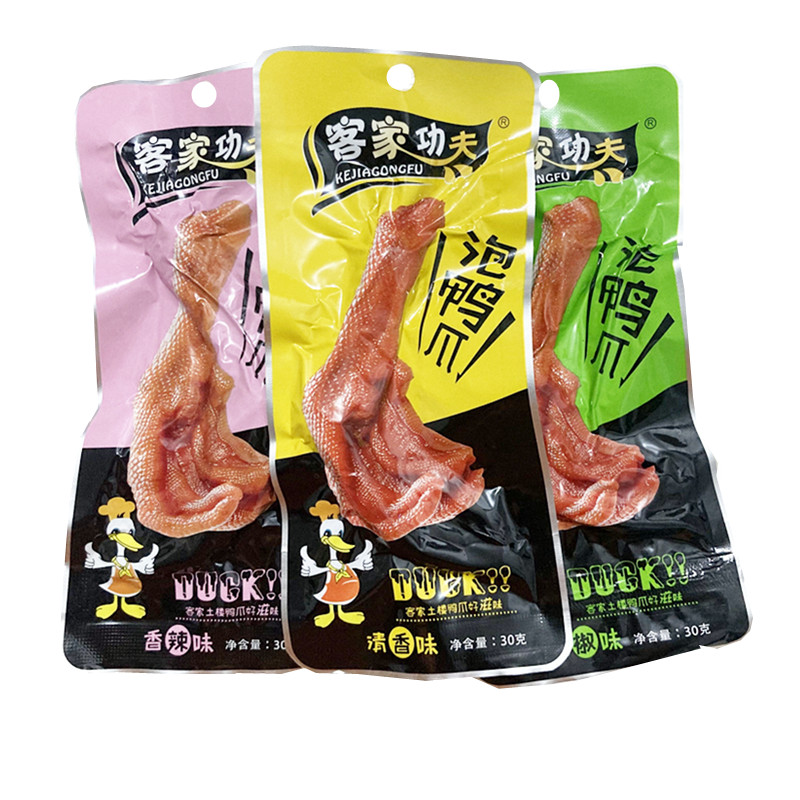 龙岩泡鸭爪客家功夫香脆泡鸭掌