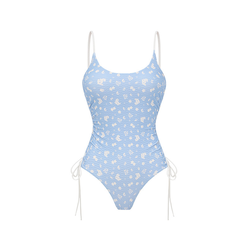 Yukari Swim连体游泳衣女小胸聚拢修身显瘦遮肚保守温泉性感泳装