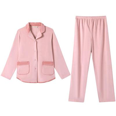 秋鹿情侣珊瑚绒睡衣海岛绒暖绒绒