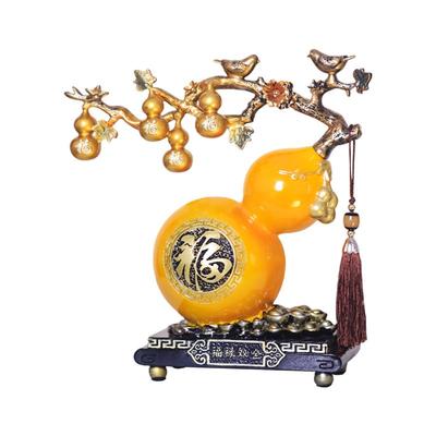 轻奢新中式五福临门葫芦招财摆件