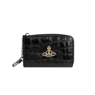 西太后土星系列轻奢卡包高级感女款鳄鱼纹卡夹名片包皮质卡包新款