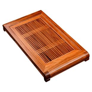 锦格 实木茶盘抽屉式茶台功夫茶具乌金木排水茶海蓄水茶托盘家用