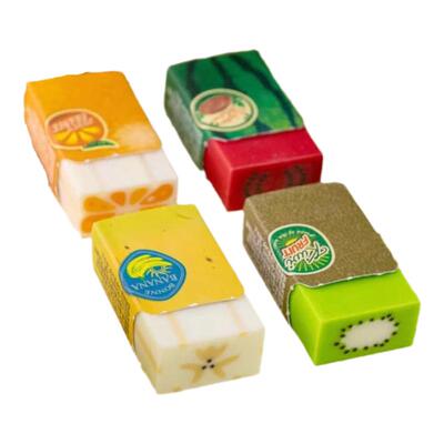 PLUS普乐士水果限定橡皮擦拭干净