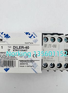 议价EATON伊顿穆勒接触器继电器DILER-40全新24V50/60HZ订货XTRM1