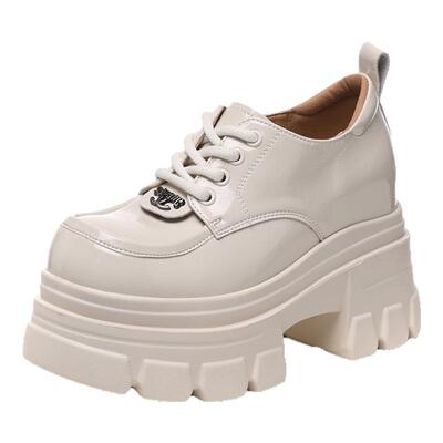 名韩诗百搭厚底休闲乐福鞋