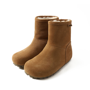 Chio2nd南风 雪地靴女款冬季加绒皮毛一体女鞋内增高防水防滑棉鞋